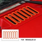 Engine Hood Air Inlet Vent Cover Bezel Trim Exterior Jeep Wrangler JK 2007-2017 - Image 2