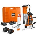 71700563090 FEIN Cordless Magnetic Base Drill 18V 1-3/8 Inch Capacity Kit with Li-Ion Batteries, Rapid Charger, Portable Metal Core Drill