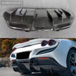 Ferrari F8 Carbon Fiber Rear Diffuser Body Kit (2019+) - Image 3