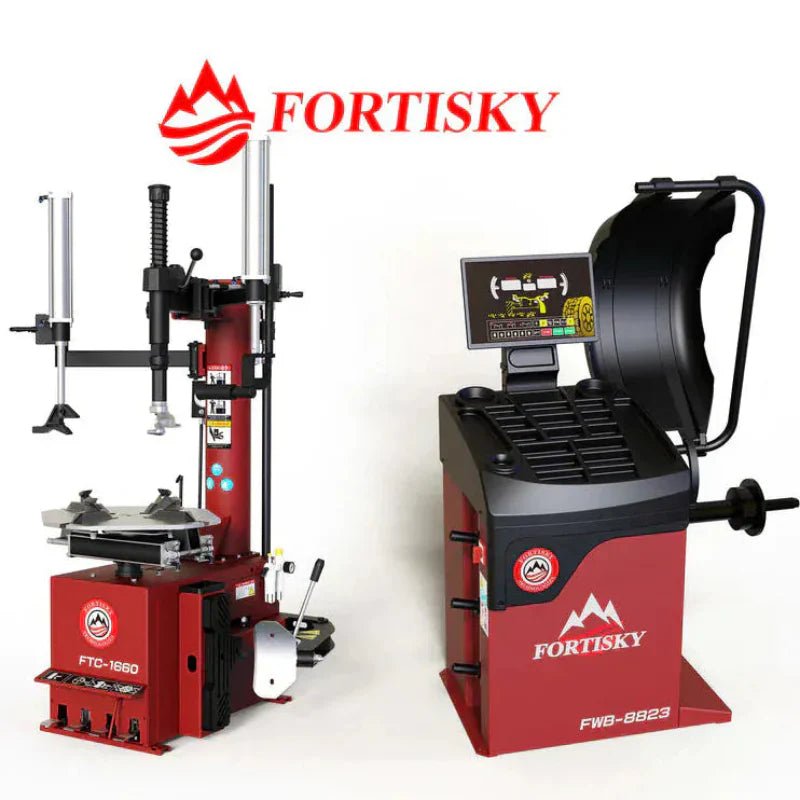 fortisky-1660-8823-TireChanger-WheelBalancer-Combo Fortisky 1660-8823 Tire Changer & Wheel Balancer Combo - Image 1