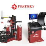 Fortisky T8-8833 Leverless Center Post Tire Changer Fully Automatic Combo