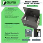 EcoMaster EM440 Stainless Aqueous Parts Washer - Image 3