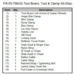 iDEAL FR-55-TBK20 Tool Board, 20-Piece Tools and Clamp Kit - Image 2