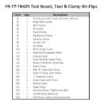 iDEAL FR-77-TBK25 Tool Board, 25-Piece Tools and Clamp Kit - Image 2