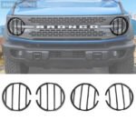 Front Headlight Lamp Decoration Exterior Ford Bronco 2021-2023 - Image 2