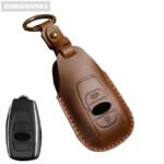 Handmade Leather Key Cover Case Subaru XV Crosstrek Legacy VS Forester - Image 6