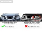 Head Light Lamp Hood Parts Headlight Cover For Frontier Navara D40 2006-2013 - Image 2