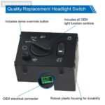 Headlight Fog Lamp Control Light Switch Chevrolet Silverado Tahoe Avalanche GMC - Image 2