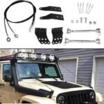 Hood Obstacle Eliminate Rope Protector Jeep Wrangler JK 2007-2016 2017 2018