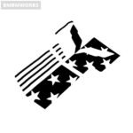 Hood Panel Front Cover Decorative Sticker Set Chevrolet Corvette C7 2014-2019 - Image 4