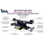 iDEAL Rolling Air Jack 7,000 lb. Capacity - On The Rail - Air / Hyd - Image 2