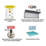 iDEAL PSB-AFOFB1388-AK-1PH Open Front Paint Spray Booth - Image 10