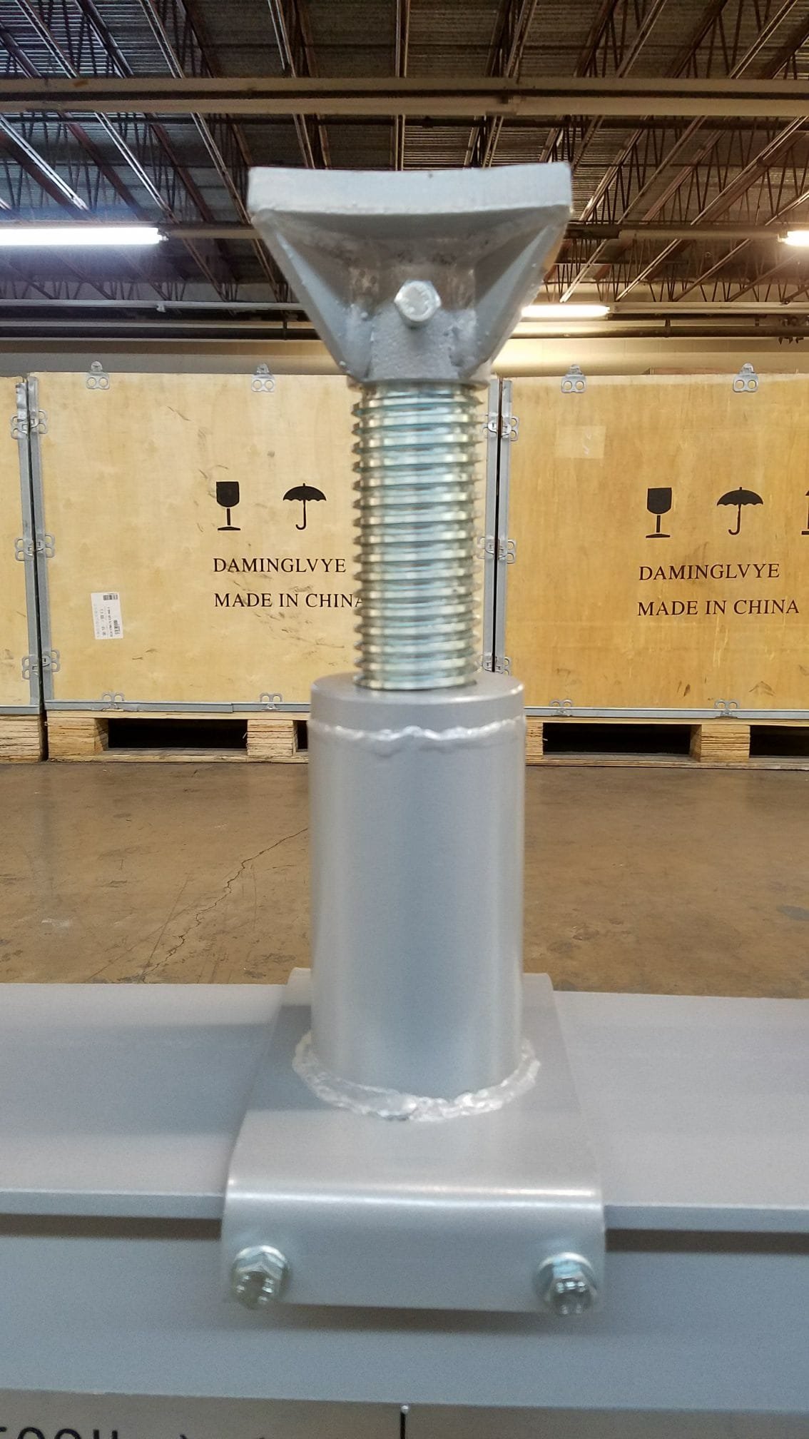 iDEAL MSC18KX-CRSBM Standard Pad mounted on pillar fully extended to 25-inch height