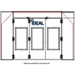 iDeal PSB-SDD-TF-DTDK-AK Tri-Fold Drive-Thru Door Kit for Side Down Draft Spray Booth