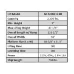 iDEAL M-2200IEH-XR Pro Series Power Sport Motorcycle Lift - Image 5