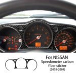 Interior Carbon Fiber Speedometer Frame Sticker For NISSAN 350ZZ33 2003-09