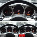 Interior Carbon Fiber Speedometer Frame Sticker For NISSAN 350ZZ33 2003-09 - Image 2