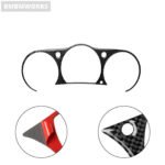 Interior Carbon Fiber Speedometer Frame Sticker For NISSAN 350ZZ33 2003-09 - Image 3