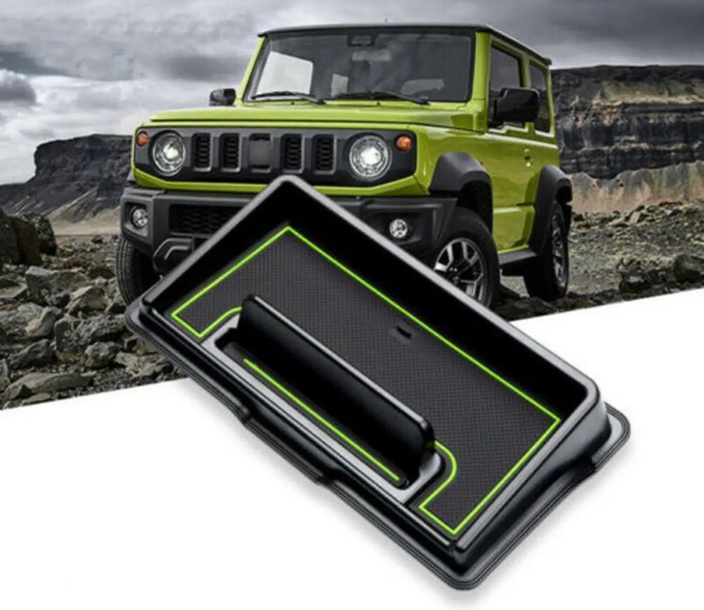 interior-dashboard-storage-box-tray-holder-suzuki-jimny-jb64-jb74-waterproof-520 Interior Dashboard Storage Box Tray Holder Suzuki Jimny JB64 JB74 Waterproof - Image 1