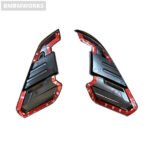 MATTE BLACK HEADLIGHTS COVER TRIM FRAME  FOR NISSAN NAVARA NP300 2021-2022 - Image 3