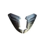 MATTE BLACK HEADLIGHTS COVER TRIM FRAME  FOR NISSAN NAVARA NP300 2021-2022