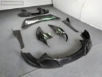 McLaren 720S Carbon Fiber Body Kit – Front & Rear Lip Diffuser, Side Skirts, Mudguards, and Rear Spoiler - Image 3