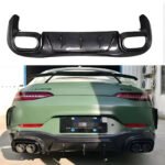Mercedes-Benz AMG GT GT50 GT53 GT63 Carbon Fiber Rear Bumper Diffuser Rear Splitters Spoiler Back Lip Body Kit