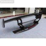 Mercedes-Benz AMG GT/GTS Carbon Fiber Rear Boot Spoiler Trunk Wing with Brake Light (2015-2022) - Image 3
