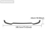 Mercedes-Benz E-Class AMG Carbon Fiber Front Bumper Lip Body Kit (2014–2015) - Image 4