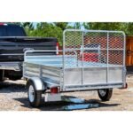 DK2 MMT5X7G-DUG 4.5 ft. x 7.5 ft. Single Axle Galvanized Multi-Utility Trailer (Drive-Up Gate Included) - Image 8