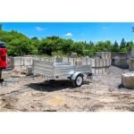 DK2 MMT5X7G-DUG 4.5 ft. x 7.5 ft. Single Axle Galvanized Multi-Utility Trailer (Drive-Up Gate Included) - Image 5