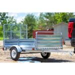DK2 MMT5X7G-DUG 4.5 ft. x 7.5 ft. Single Axle Galvanized Multi-Utility Trailer (Drive-Up Gate Included) - Image 3