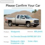 Mudguards Fender Wheel Protector Chevrolet Silverado GMT900 GMC Sierra 2007-2014 - Image 3