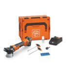 71380562090 FEIN AKFH 18-5 T AS 18V Cordless Beveler Basic Set 45° Milling Head, 8.0Ah Battery, Rapid Charger, Metal Edge Beveling Tool L-BOXX Case