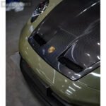 Porsche 911 (992) GT3 Style Forged Carbon Fiber Vented Hood - Image 3