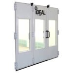 iDEAL Side Downdraft Paint Booth Rear Tri-Fold Drive-Thru Door Kit