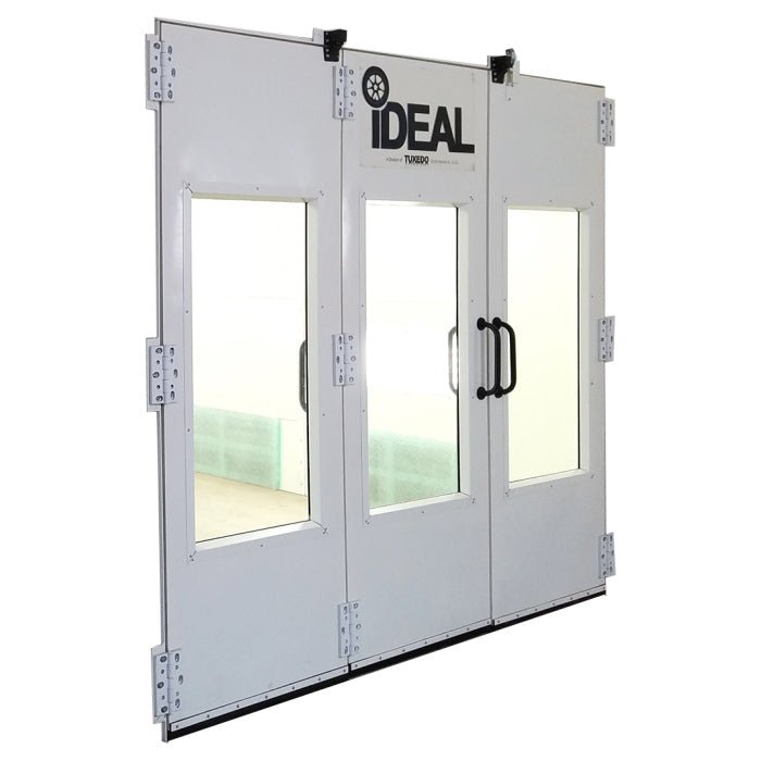 psb-sdd-tf-dtdk-ak-image00 iDEAL Side Downdraft Paint Booth Rear Tri-Fold Drive-Thru Door Kit - Image 1