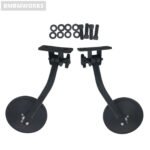 Quick Release Round RearView Side Mirror Jeep Wrangler JKU JK CJ YJ TJ 1997-2008 - Image 3