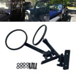 Quick Release Round RearView Side Mirror Jeep Wrangler JKU JK CJ YJ TJ 1997-2008 - Image 2