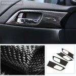 Real Carbon Fiber Interior Door Handle Cover Trim Honda Accord 9th 2013-2017 - Image 3