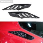 Rear Side Body Vent Cover Trim Carbon Fiber Chevrolet Corvette C7 2014-2018 - Image 3