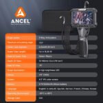 ANCEL AN301 Automotive Endoscope Camera IP67 Waterproof 2 Way Steering Borescope - Image 4
