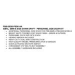 iDEAL Semi and Side Downdraft Paint Booth Personnel Side Door Kit - Image 4