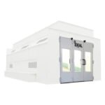 iDEAL Side Downdraft Paint Booth Rear Tri-Fold Drive-Thru Door Kit - Image 2