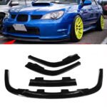 Subaru Impreza WRX Front Splitter Carbon Gloss Black Hawkeye 2006 2007