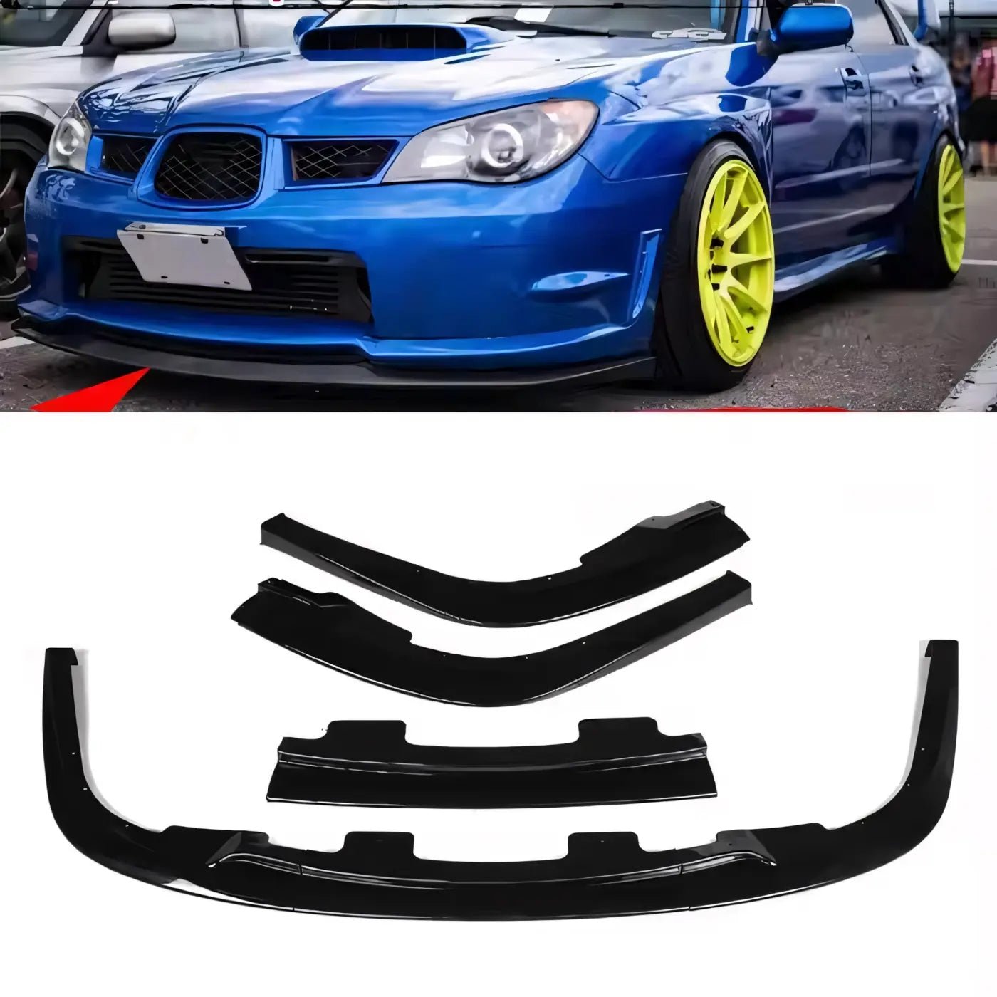 subaru-impreza-wrx-front-splitter-carbon-gloss-black-hawkeye-2006-2007-451 Subaru Impreza WRX Front Splitter Carbon Gloss Black Hawkeye 2006 2007 - Image 1