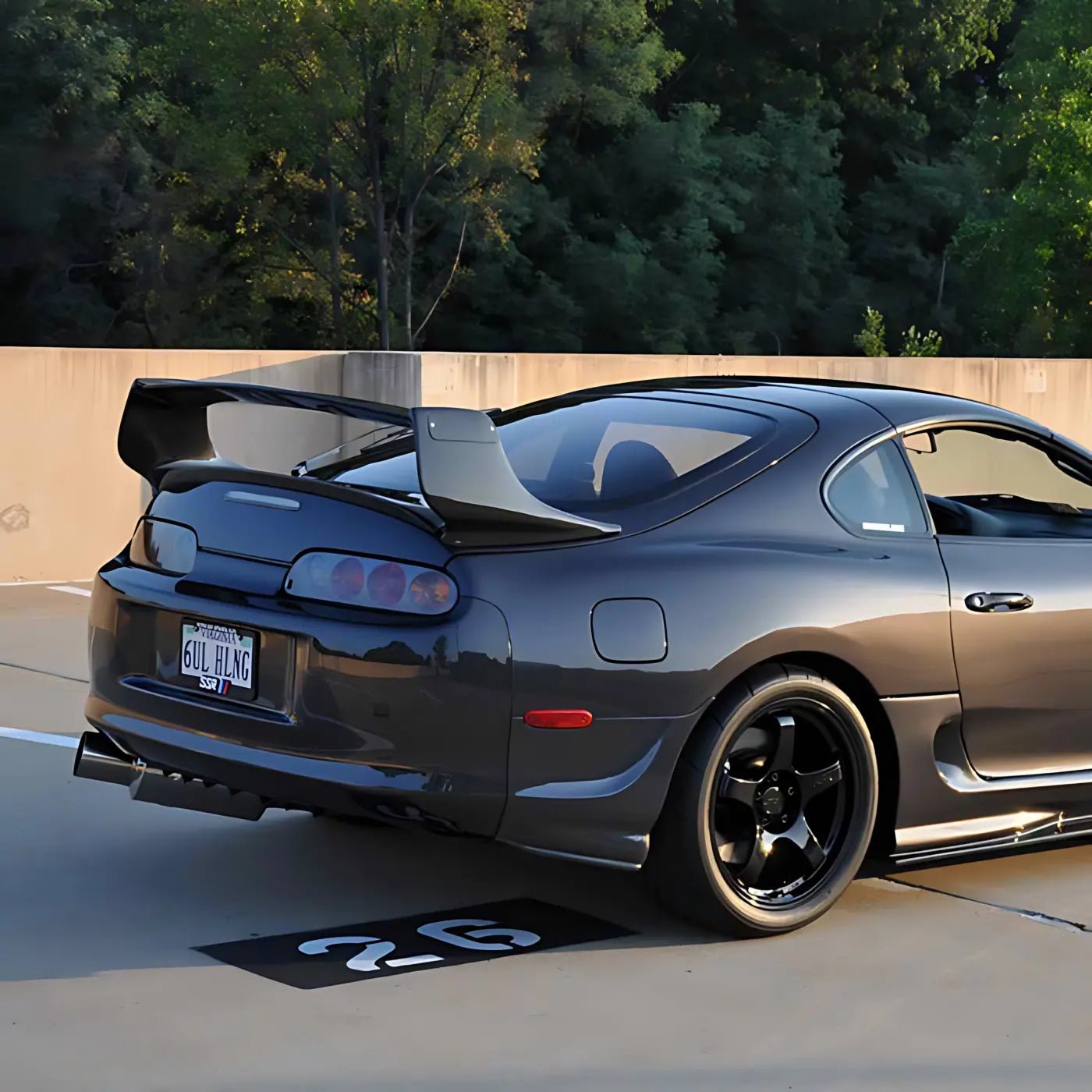 toyota-supra-mk4-a80-tr-style-carbon-fiber-rear-spoiler-wing-body-kits-performance-824 Toyota Supra MK4 A80 TR-Style Carbon Fiber Rear Spoiler Wing - Image 1