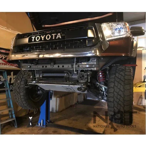 triumph nt9 two post lift raising toyota truck