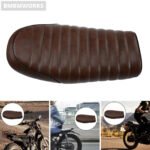 Waterproof Cafe Racer Seat Brown Flat Honda CB125S CB200 - Image 5