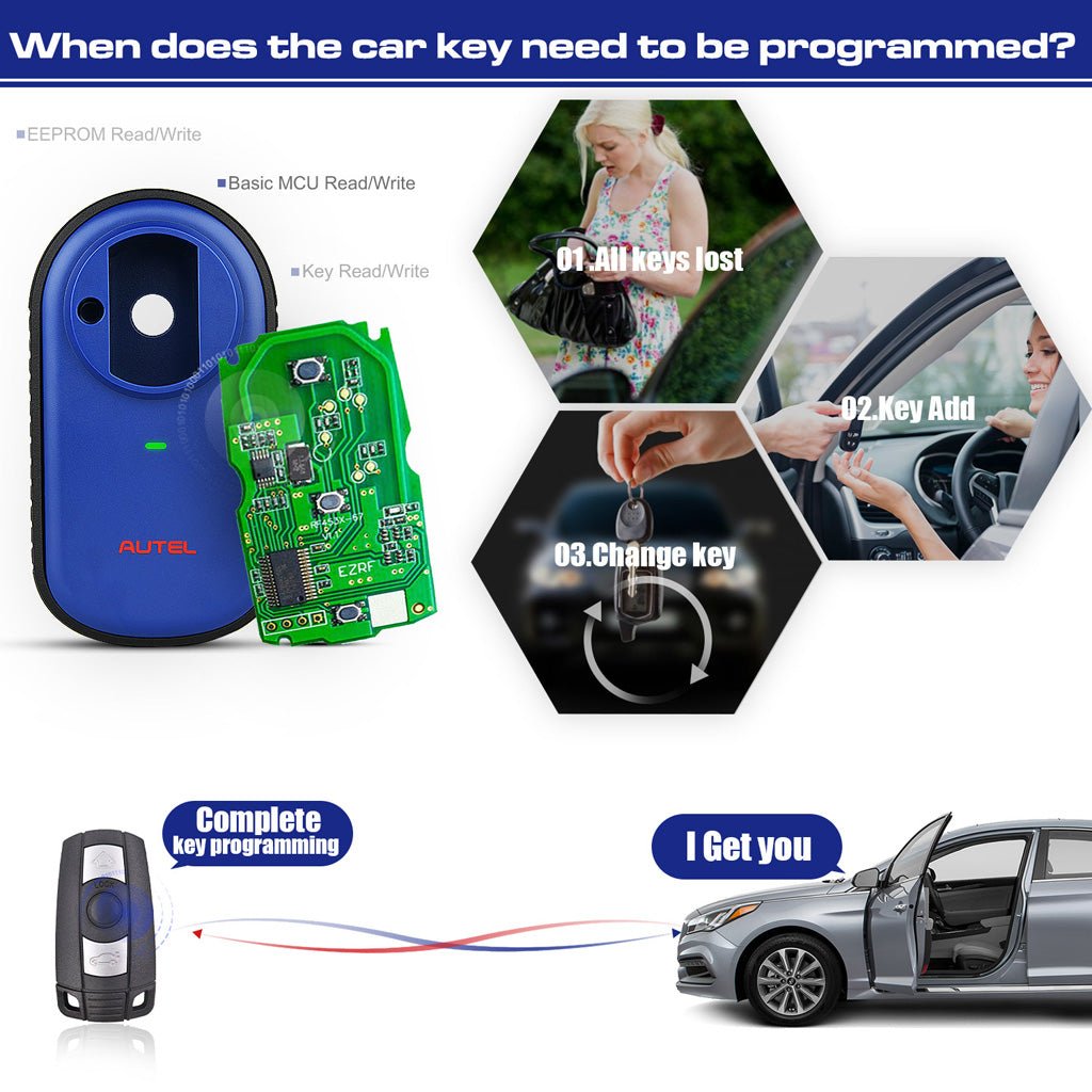 Autel im508s immo key functions